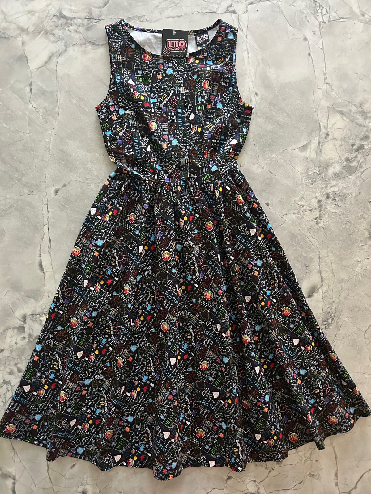 Science Midi Dress - 4X only, 1 left!