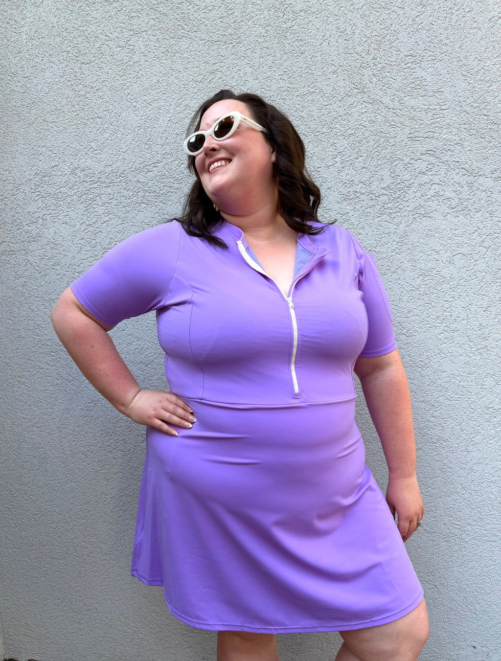 The Blair Resort Swim Dress | UPF 50+ Short Sleeve Swim Dress with Built-In Shorts