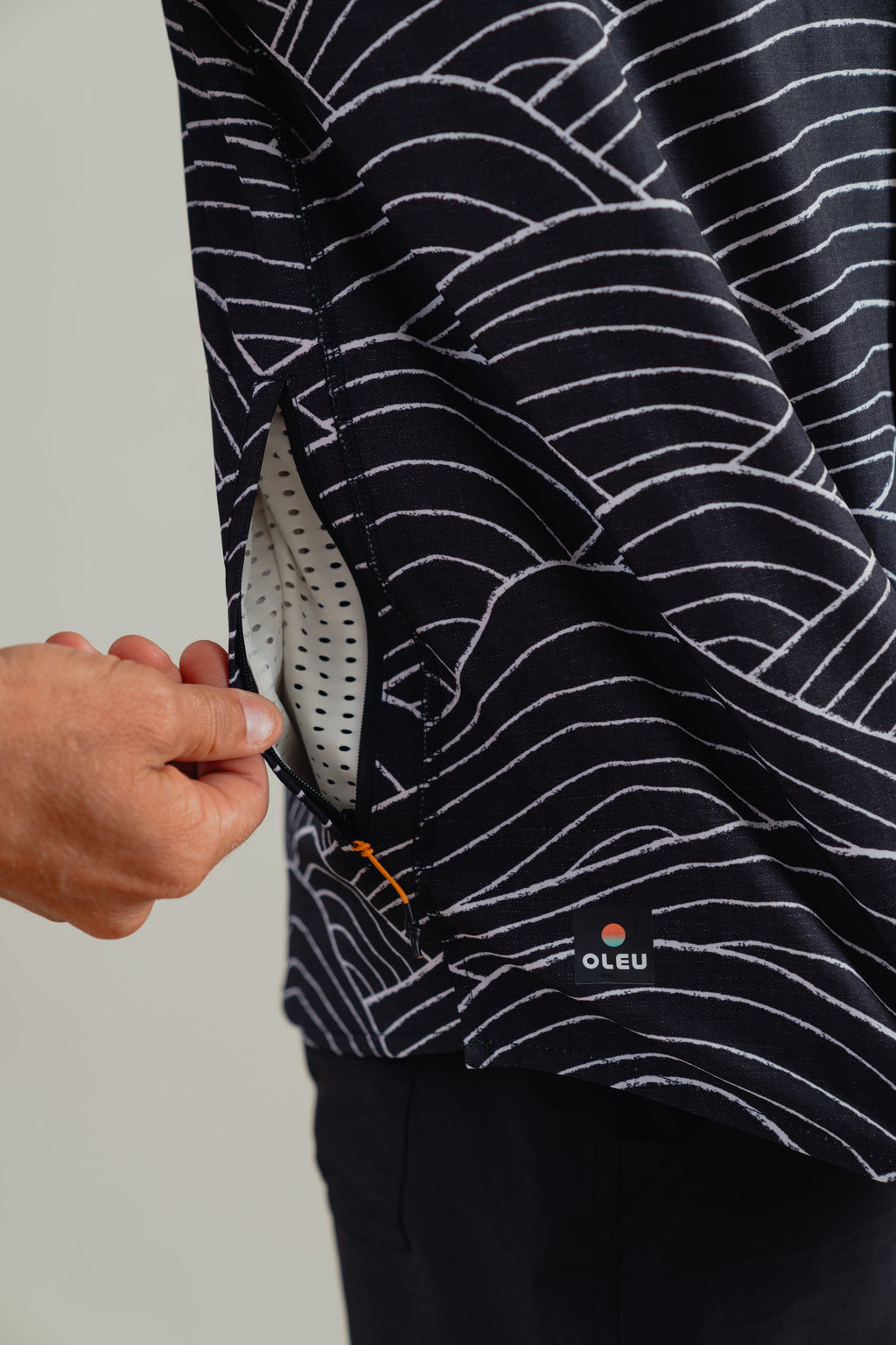 OLEU UV QUICK-DRY BOARDSHIRT - STORM CARBON