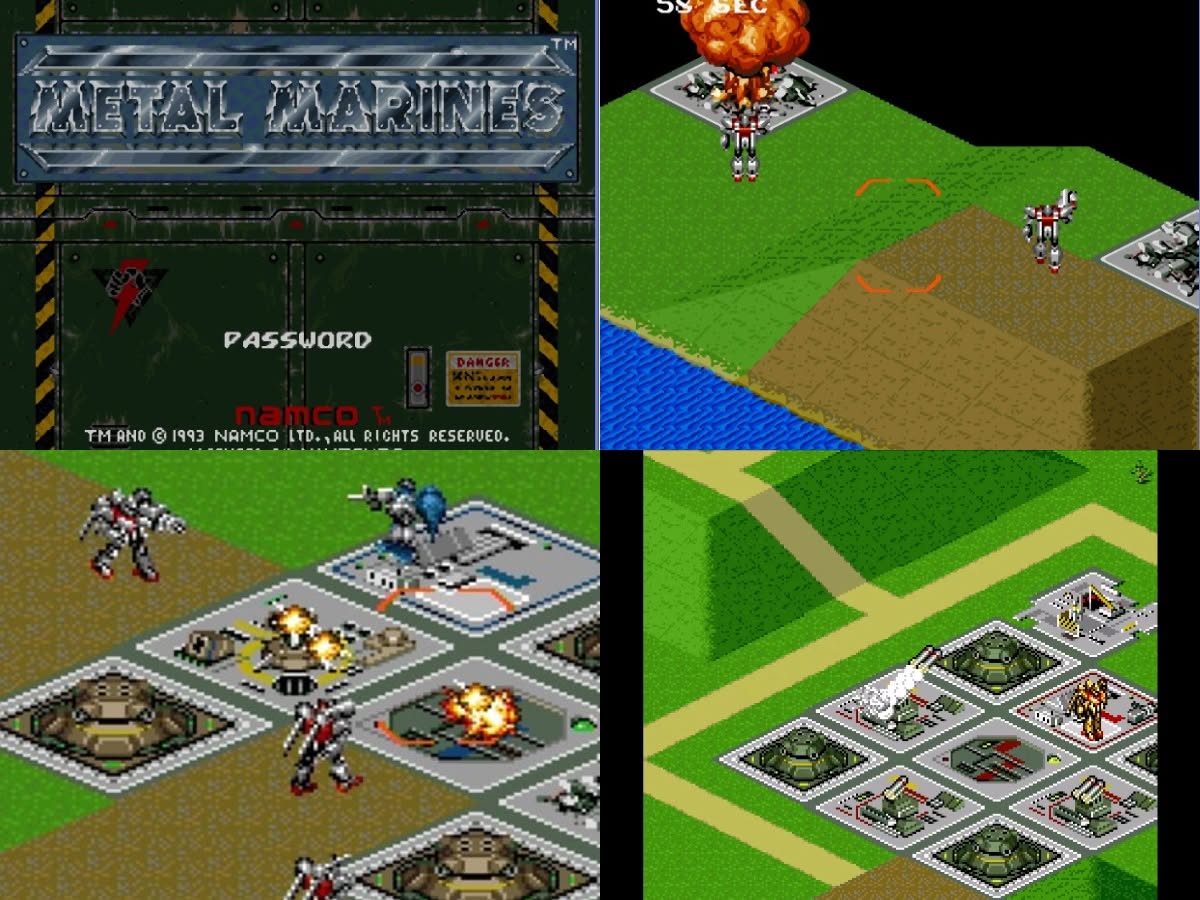 Metal Marines SNES Video Game Cartridge Super Nintendo 1993