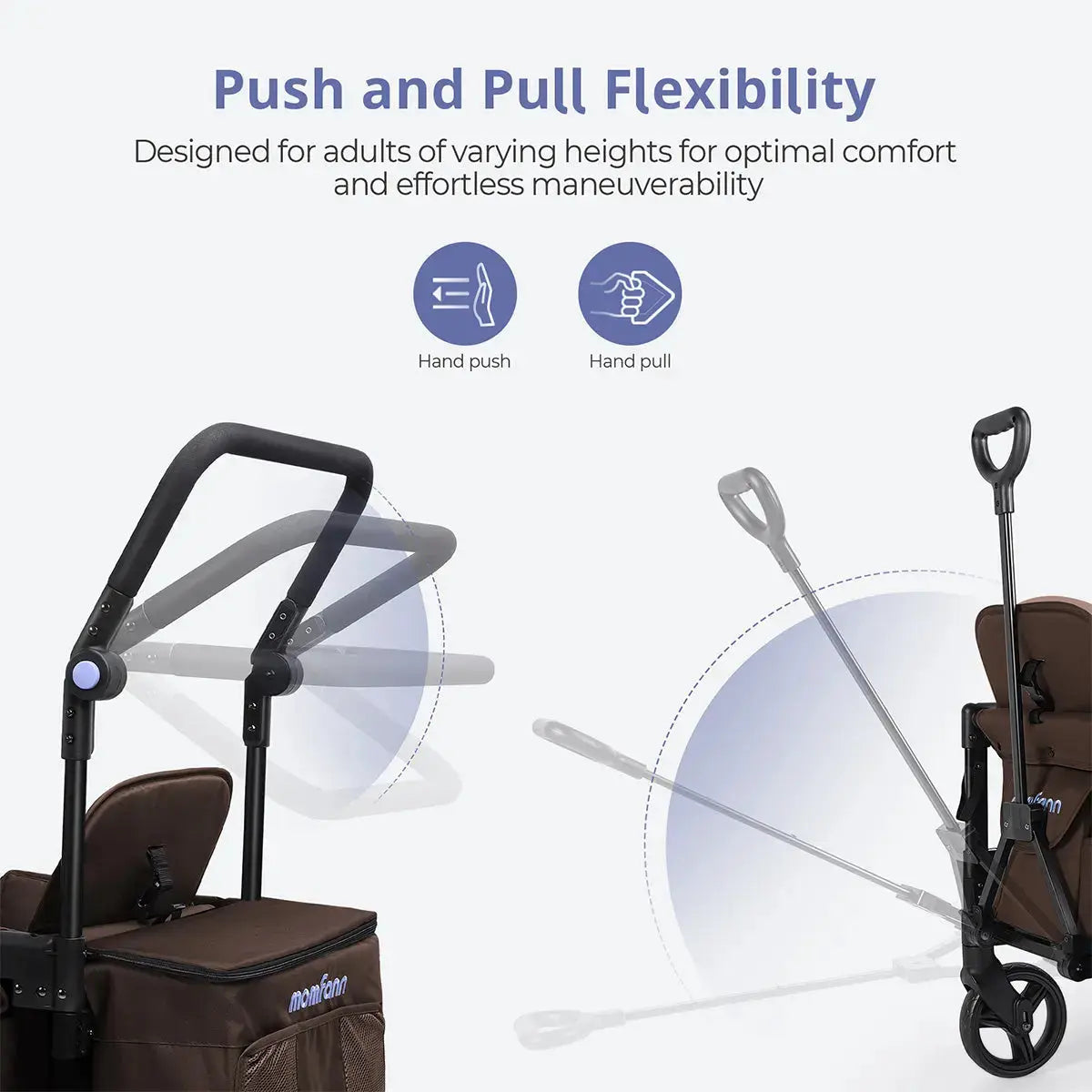 Momfann 2-Seater All-Terrain Stroller Wagon for Kids