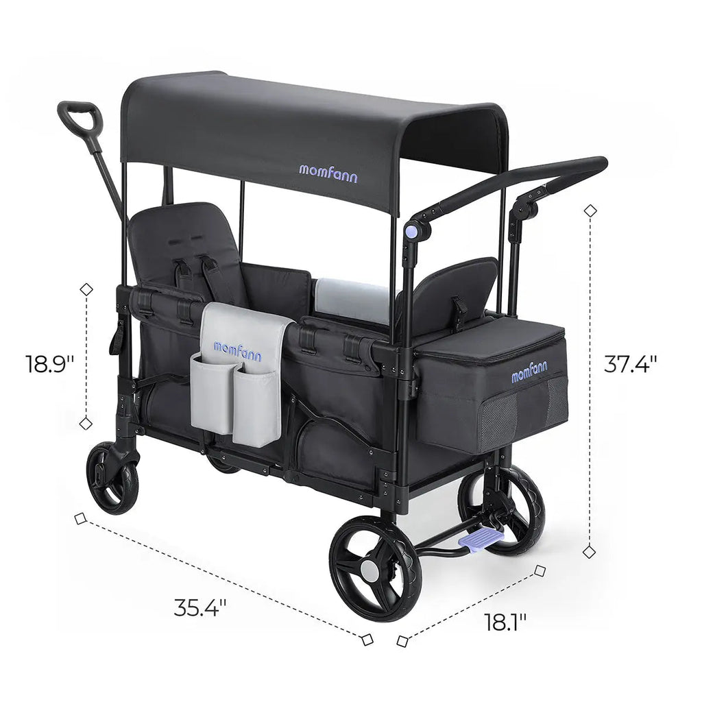 Momfann 2-Seater All-Terrain Stroller Wagon for Kids