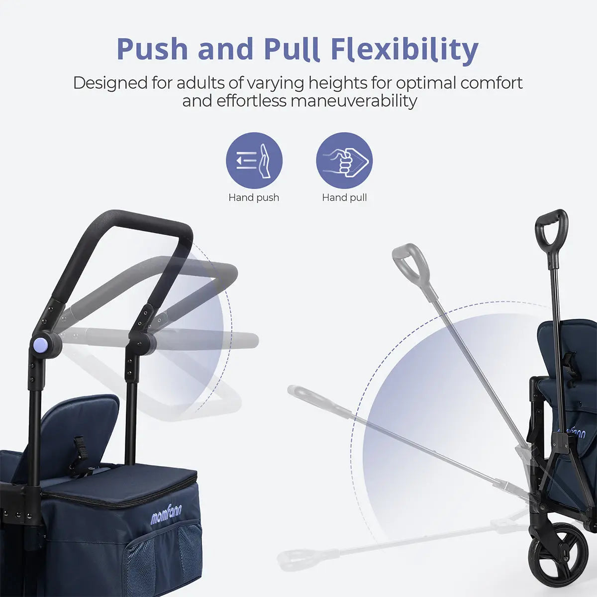 Momfann 2-Seater All-Terrain Stroller Wagon for Kids