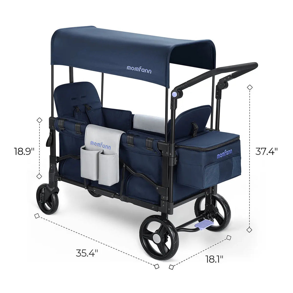 Momfann 2-Seater All-Terrain Stroller Wagon for Kids