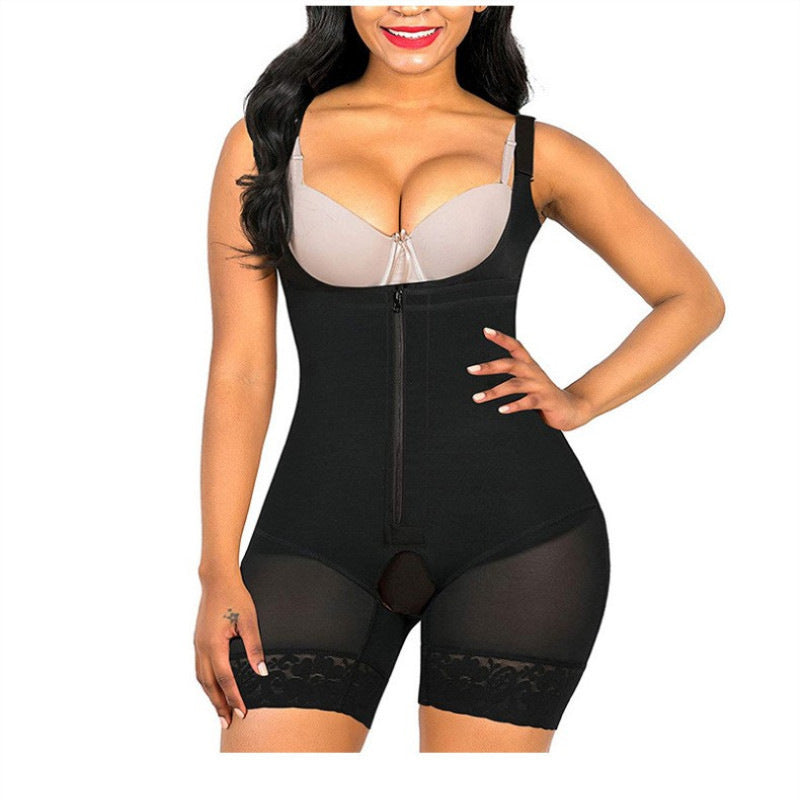 Nylon Seamless Shapewear Bodysuit - Buttoned, XS-XXXL
