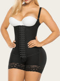 Women’s Nylon Button-Closure Shaping Bodysuit
