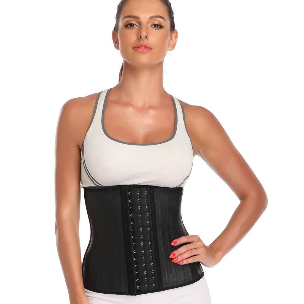 Latex Waist Trainer Corset with Front Closure