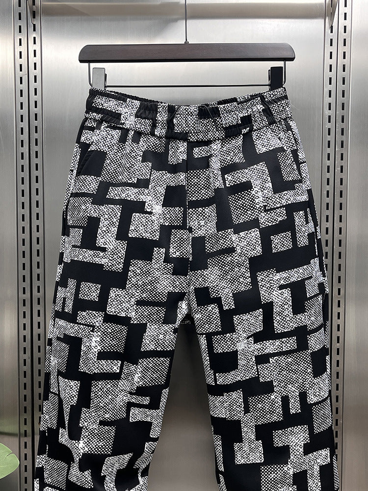 2025 New Stylish Men's Thin Casual Pants with a Cool Street Style, Loose Fit, Jogger Style, Spring and Summer Harem Long Pants