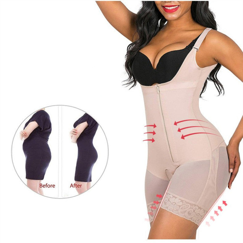 Nylon Seamless Shapewear Bodysuit - Buttoned, XS-XXXL