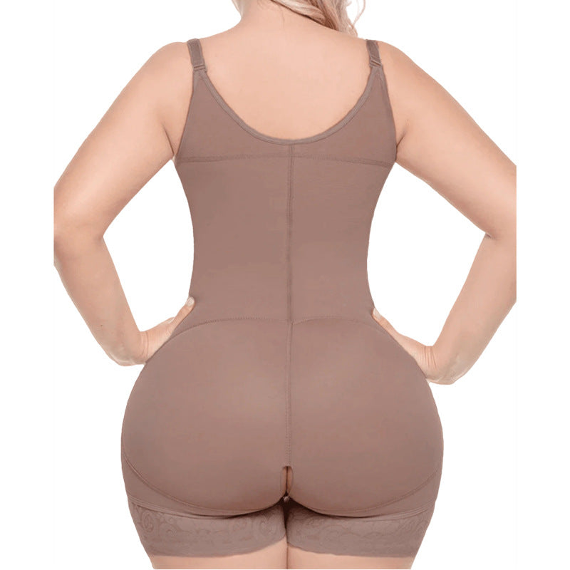 Women’s Nylon Button-Closure Shaping Bodysuit