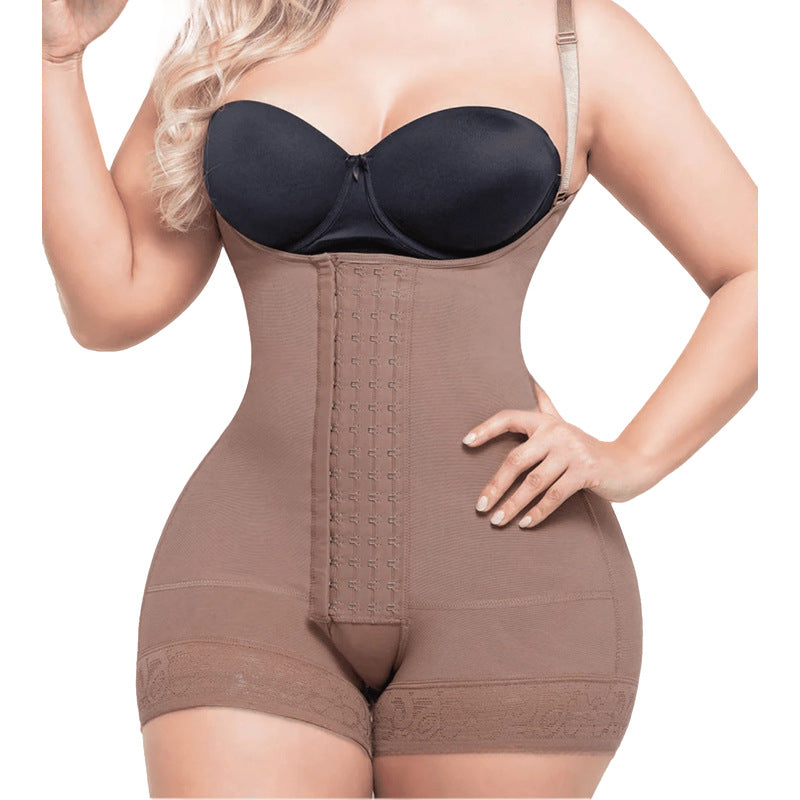 Women’s Nylon Button-Closure Shaping Bodysuit