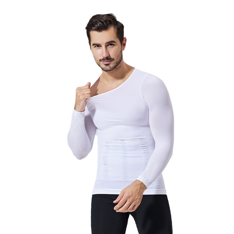 Men’s Seamless Long-Sleeve Shaping Top