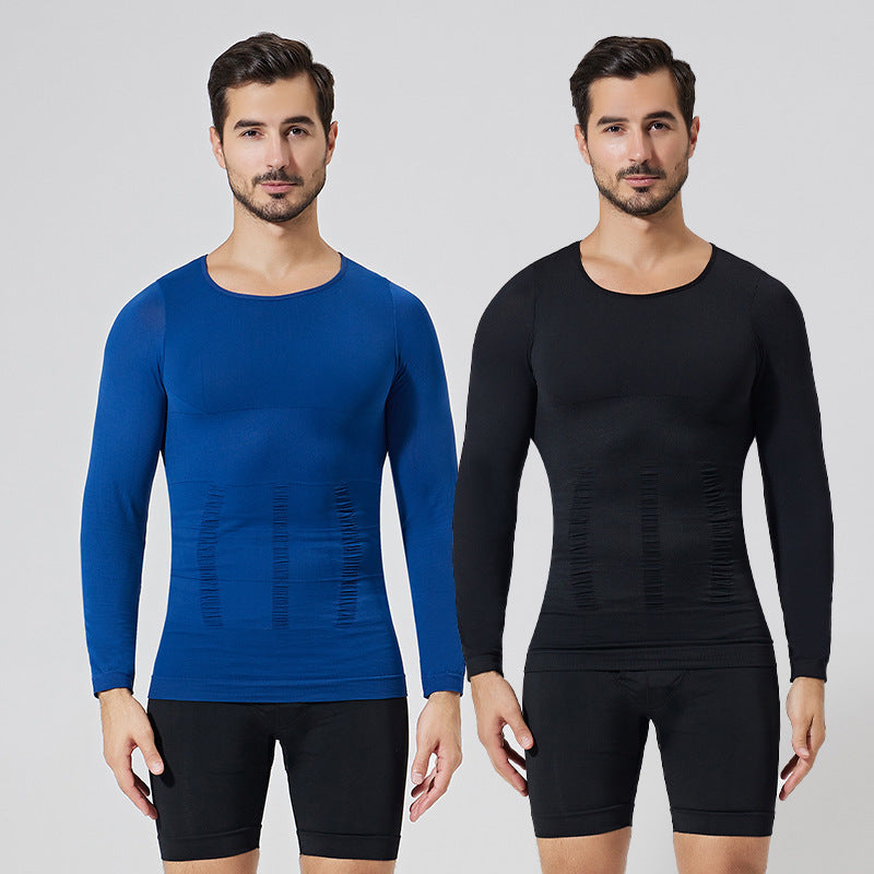 Men’s Seamless Long-Sleeve Shaping Top