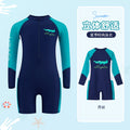 Summer New Children's Swimsuit Big Children's Long-sleeved Sunscreen Suit Boy's Swimsuit Comfortable Fit Student's Swimsuit