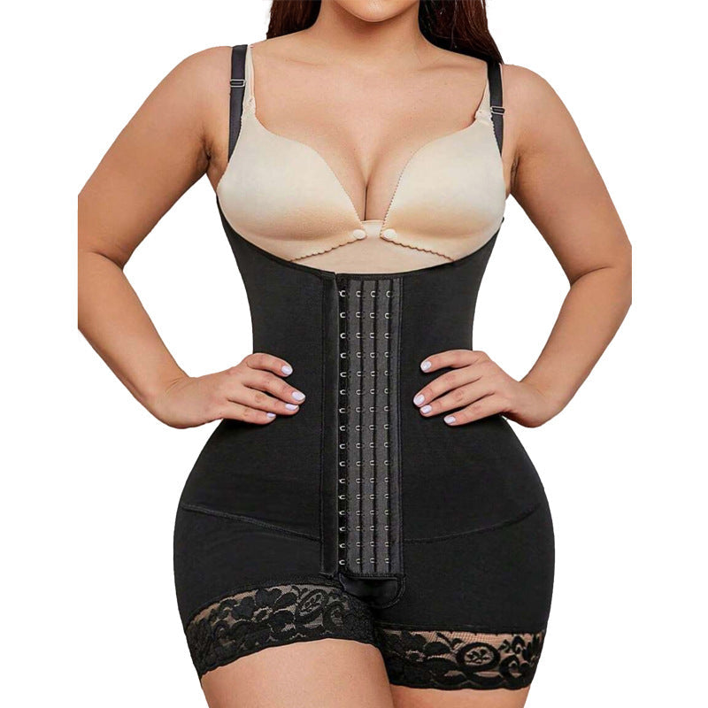 Women’s Nylon Button-Closure Shaping Bodysuit
