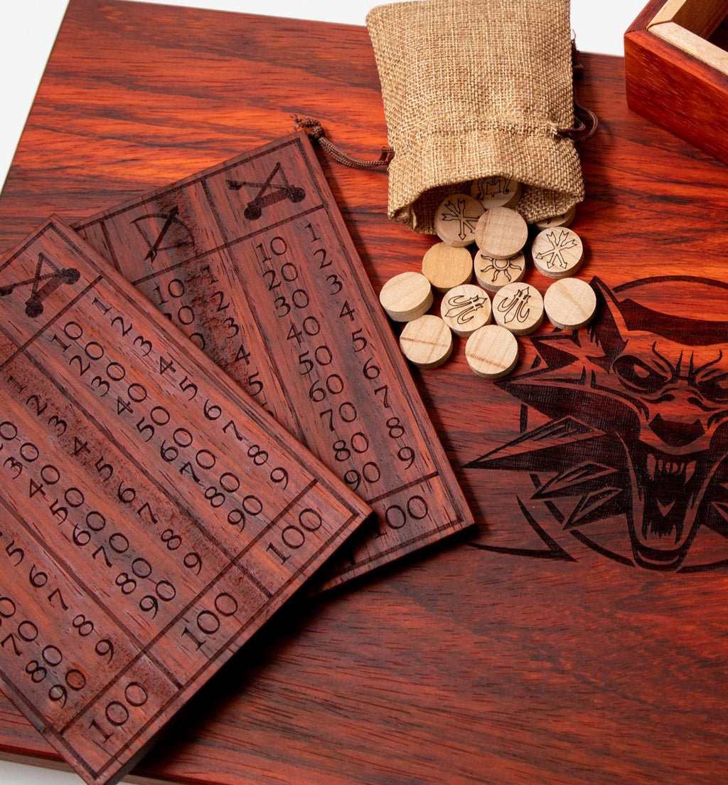 Gwent Board BUNDLE - Witcher Card Game - Genuine Hardwoods