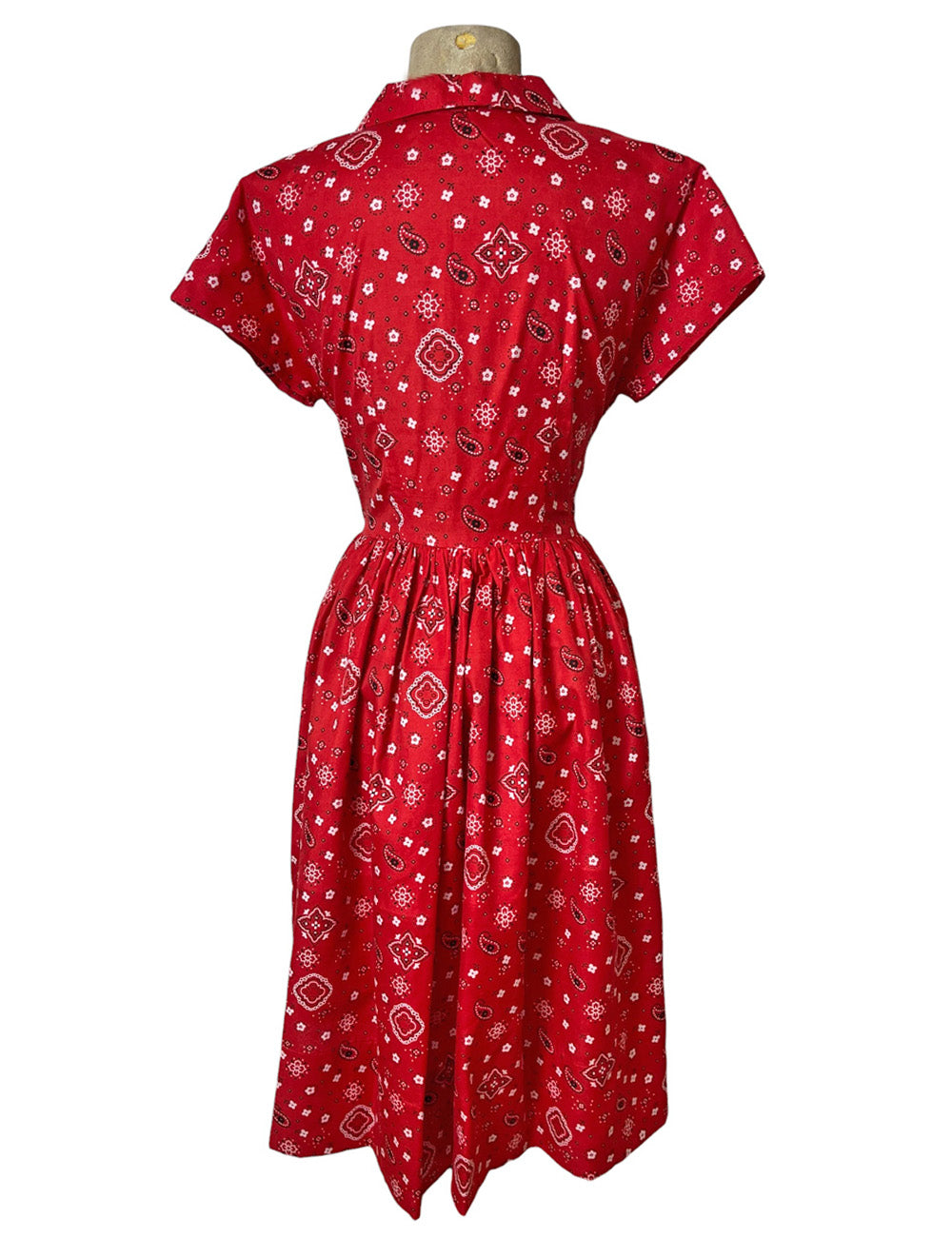Scout for Loco Lindo 40s Style Red Bandana Print Willow Dress