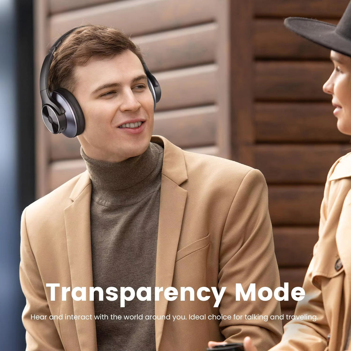 OneOdio A10 Hybrid ANC Wireless Bluetooth Headphones, 50-Hour Playtime