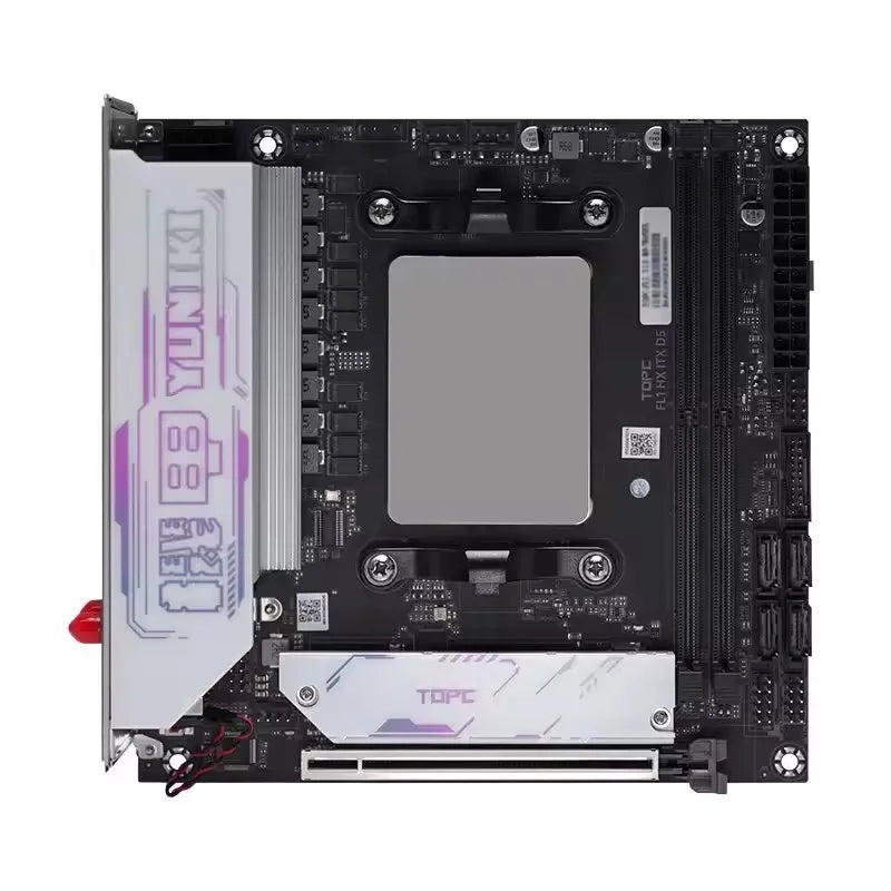 Topton 4-Bay NAS Gaming Motherboard AMD Ryzen 9 8945HX R7 7745HX 2*M.2 NVMe 4*SATA PCIe4.0X16 2.5G LAN WiFi6E Mini ITX Mainboard
