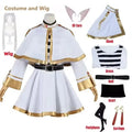 Sousou No Frieren Cosplay Costume Wig Shoes Anime Figures Magician Dress Elf Ear Halloween Party Charistmas for Women