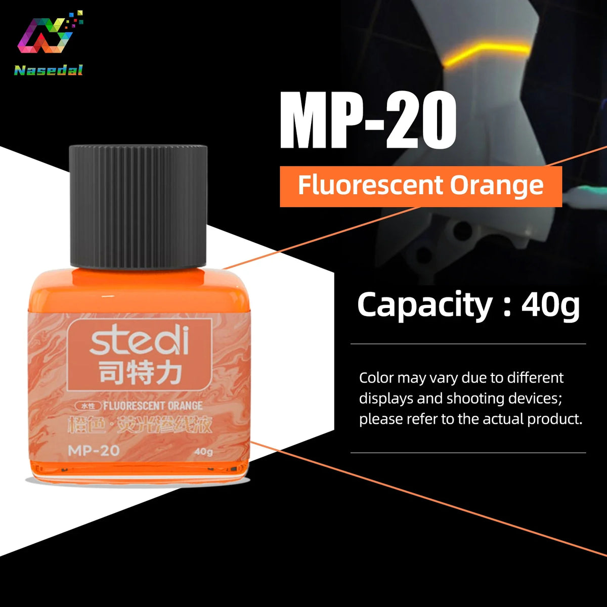 Stedi MP-20~29 Fluorescent Panel Liner Paint Water Based Penetrating Ink for Gundam Model Coloring Tools Hobby DIY Accessories