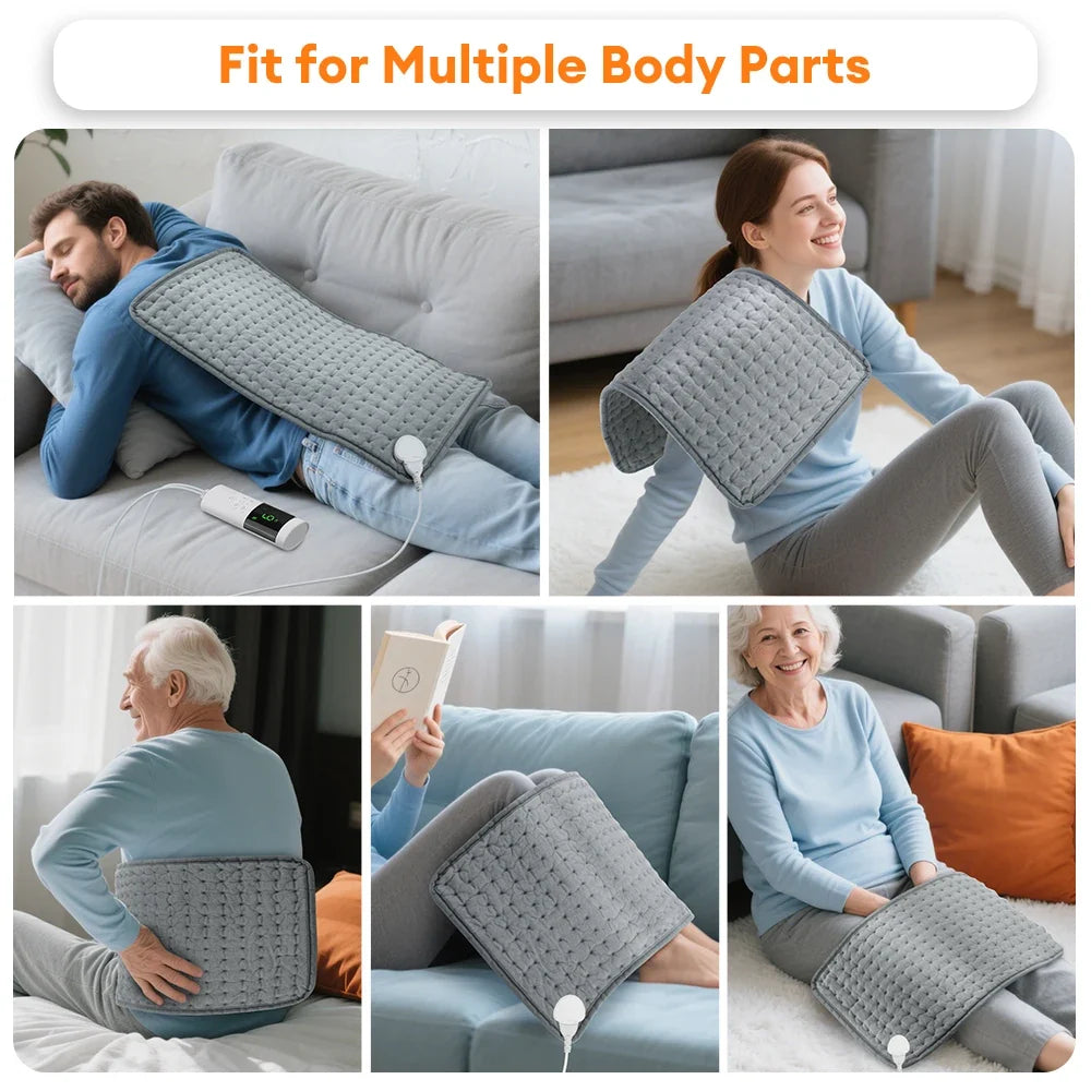 60x30CM Electric Heating Pad with 9 Levels Constant Temp 4 Modes Timer Body Warming Thermal Mat for Leg Abdomen Hand Thermal Mat