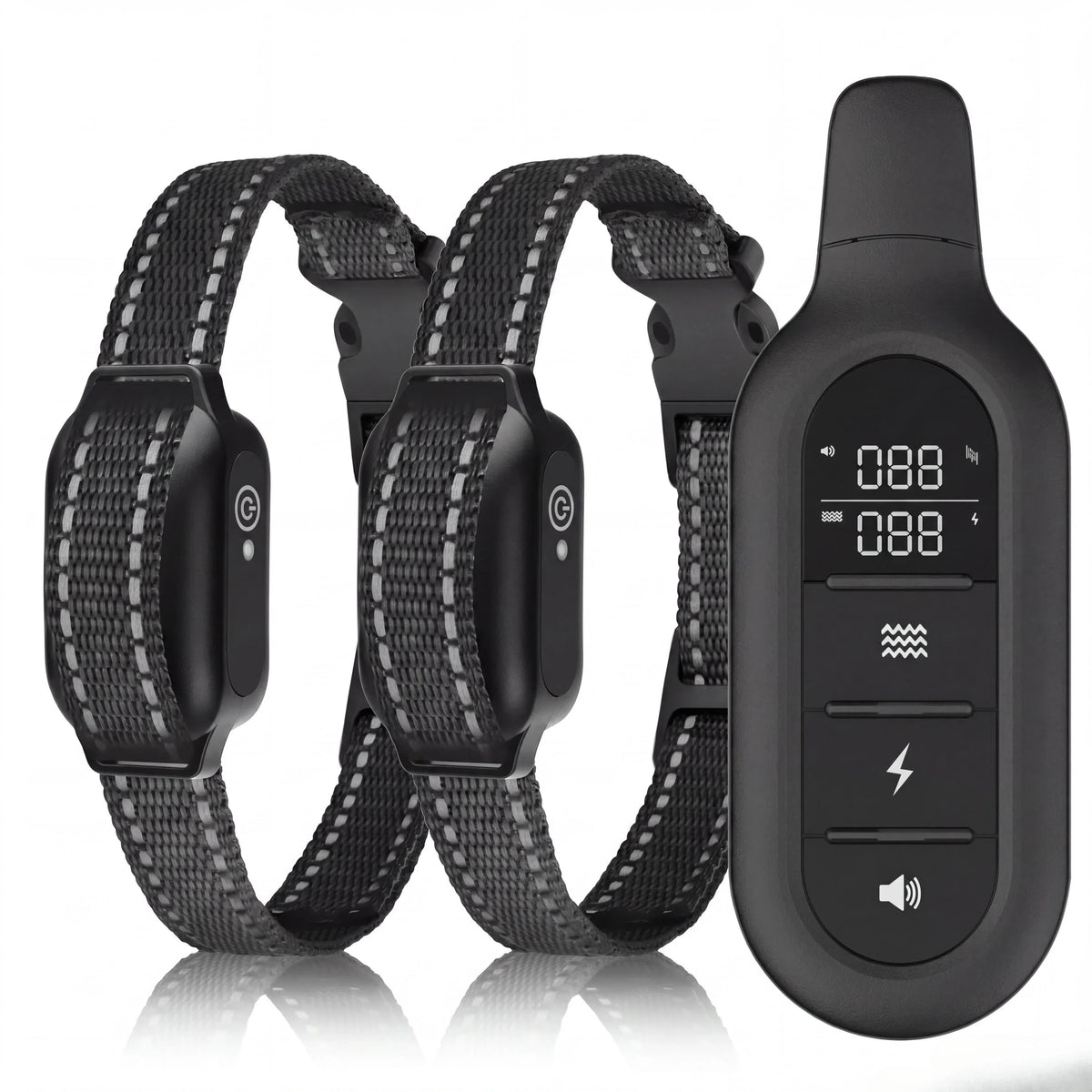 1000M Dog Training Collar Remote Control, Waterproof Rechargeable Dog Bark Collar with Shock Vibration Modes for All Dogs