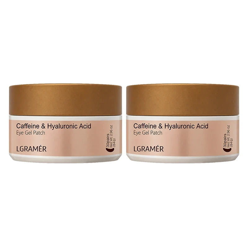 A Box of 60 Caffeine Nicotinamide Radiant Firming Eye Masks, for Face & Eye Releasing, Moisturizing Firming, Alcohol-Free Unisex