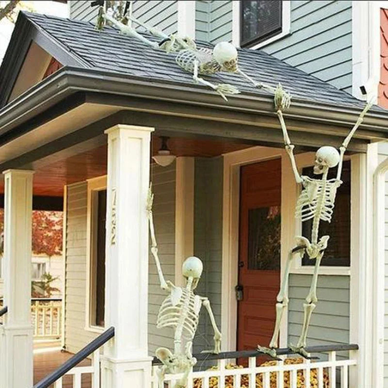 Movable Halloween Skeleton Prop - 90cm and 40cm Haunted House Decoration