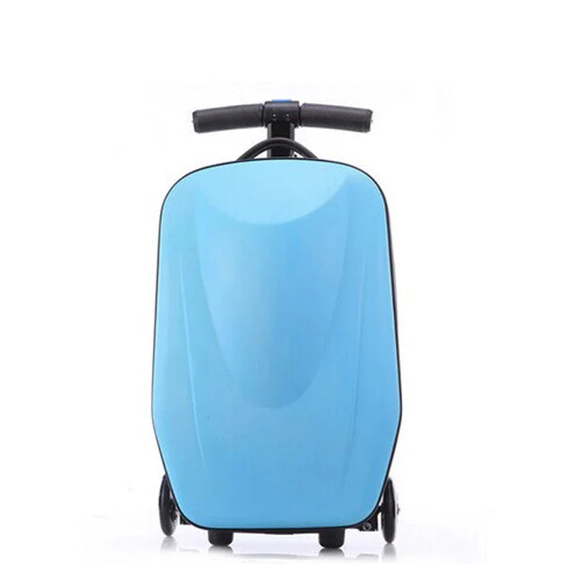 Adult Folding Business Trolley Case Design Cool Travel Suitcase Trip Cabin Skateboard Scooter Kids Riding Luggage Carrier Unisex