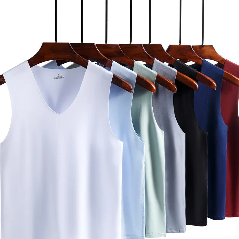 Men's Vest | Breathable Silk Apparel | Sports