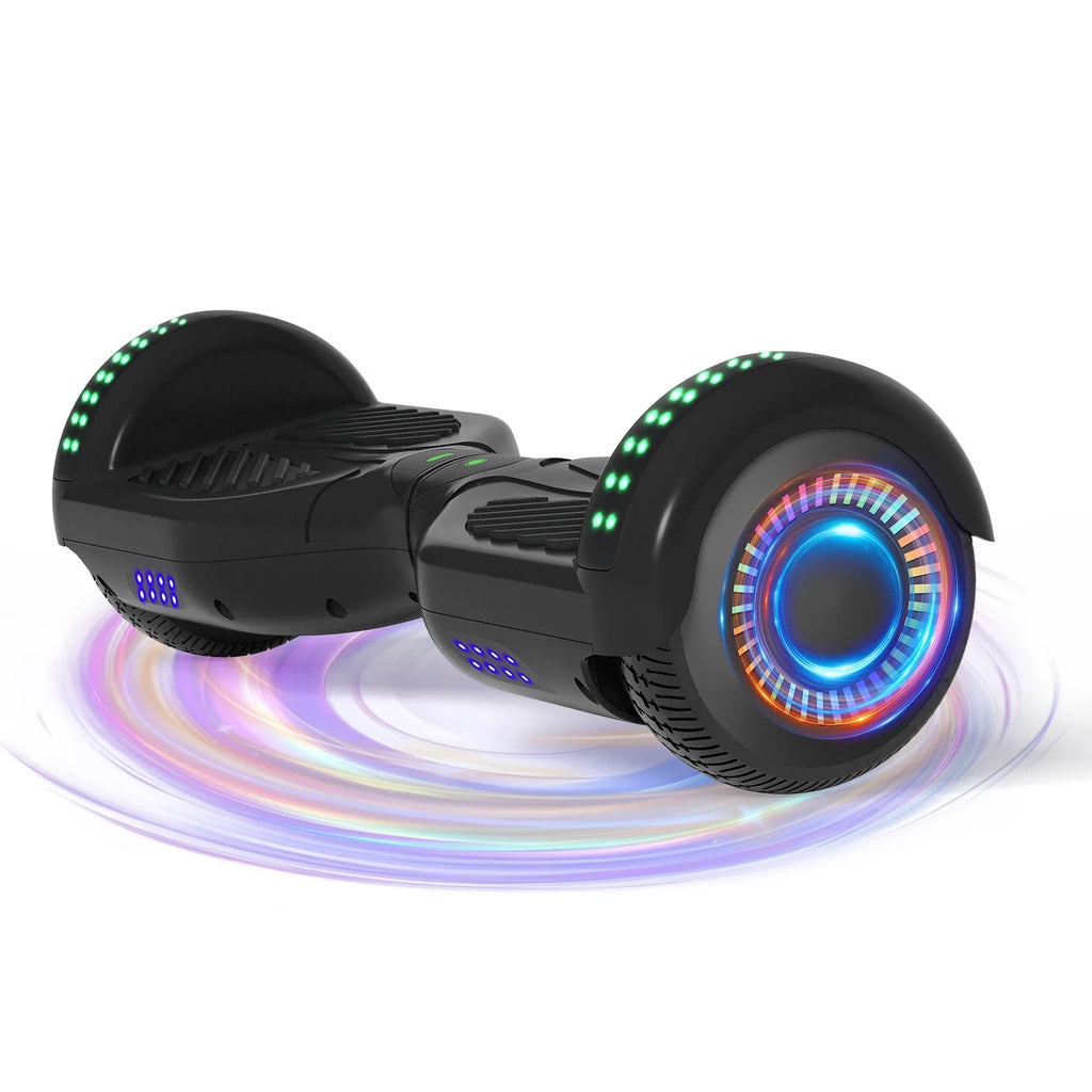 Commugo Self-Balancing Scooter with Bluetooth Speaker, APP Control, LED Lights, All Terrain Hoverboard for Kids Adults, All Ages