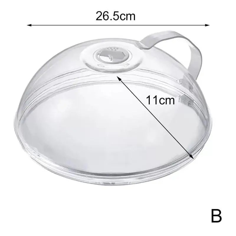 Microwave Splash Cover Heat Resistant Lid Transparent Food Guard Shield Steam Cover Food Heat Kitchen Microwave Accessories