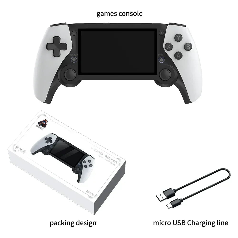 256G 70000+ Games 3D Joystick Handheld HDTV Game M25 4.3'' Screen Player Retro Portable Video Game For PSP PS1 N64 Dreamcast