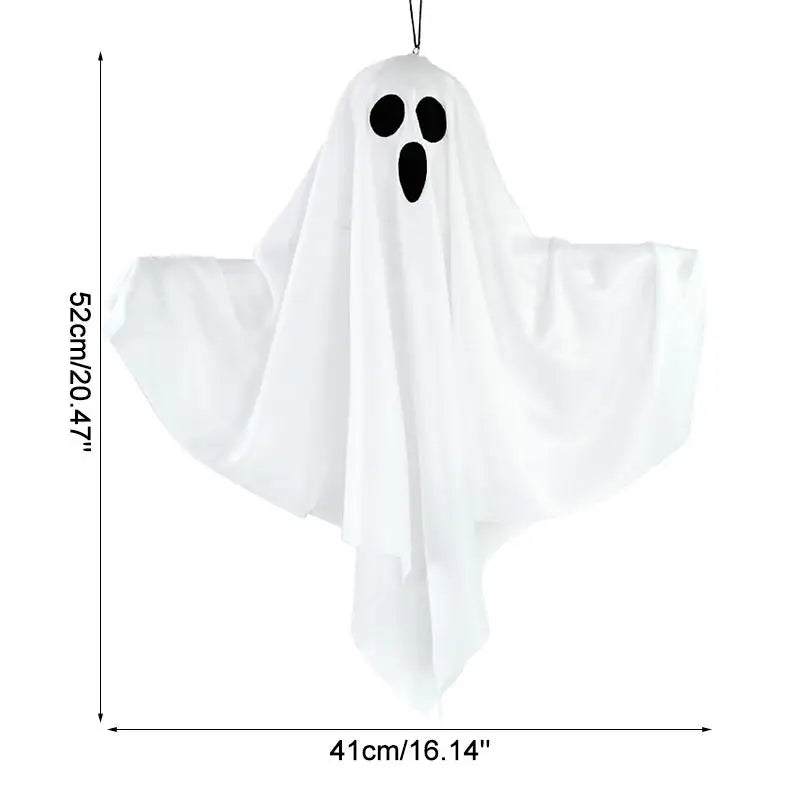 LED Glow Ghost Pendant, 50 x 40cm, White or Orange