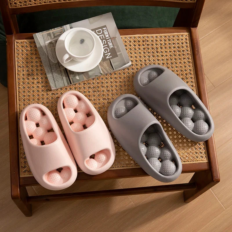 TZLDN Ergonomic EVA Unisex Bathroom Slippers Water-Leakage-Proof Massage Indoor Slippers Comfortable Breathable Casual Slippers