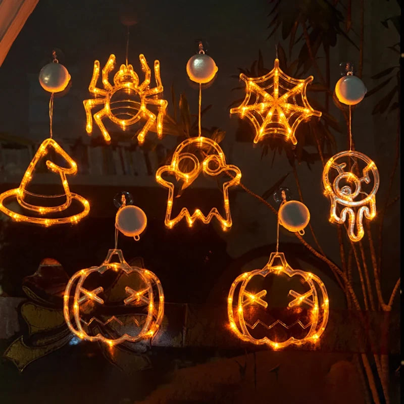 Halloween LED Hanging Ornament, Witch Hat, Spider or Ghost