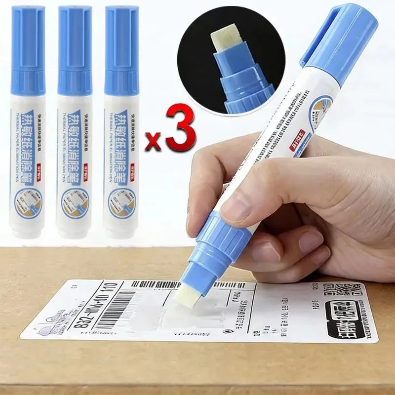 1/2/3pcs Thermal Paper Eraser Pen Express Privacy Applicator Privacy