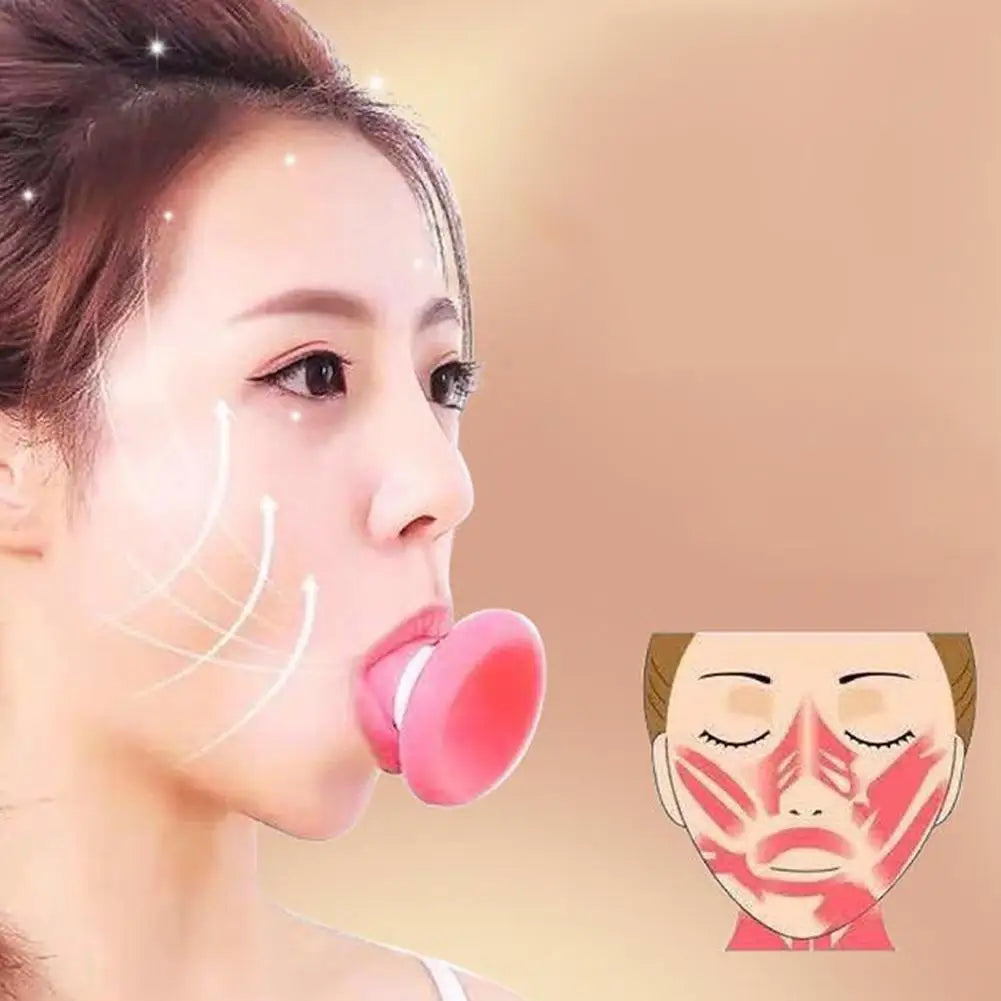 Facial Massager Face Masseter Trainer Silicone Face Lifting Tightening Nasolabial Folds Removal Shaping Slimming Tool