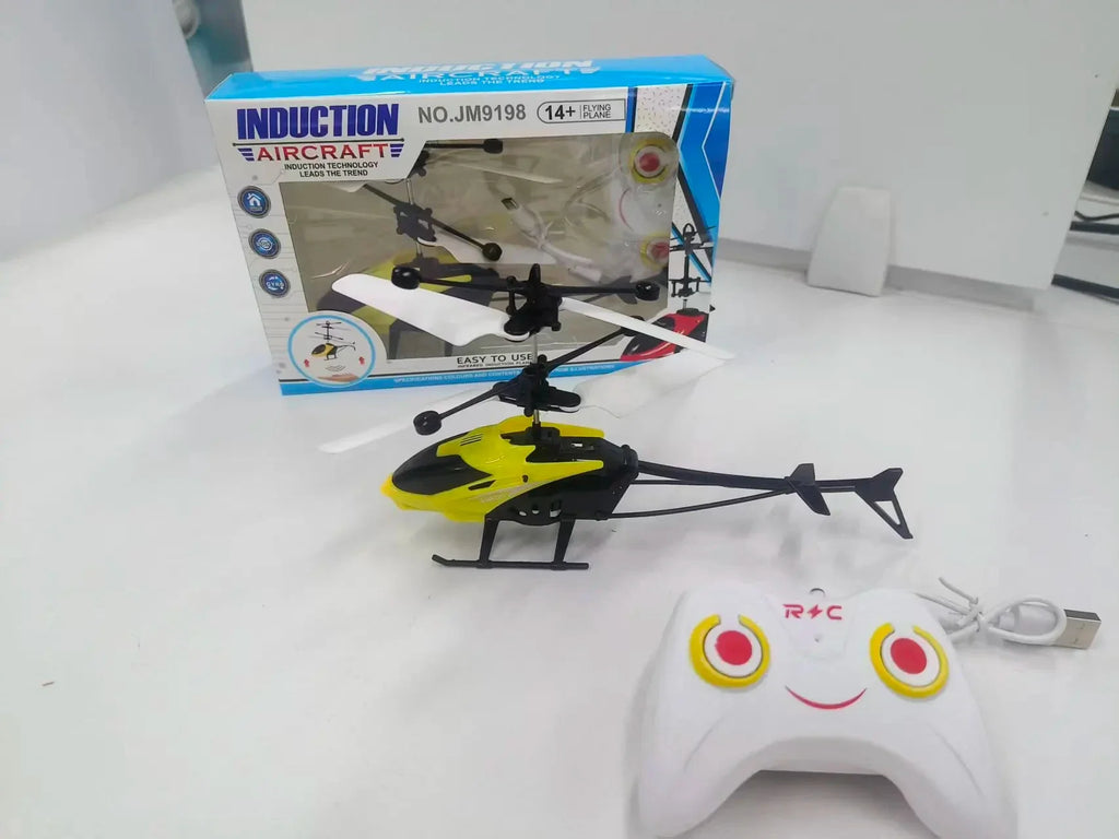 Mini Induction Hover Drone Rechargeable Flying Helicopter Safe Fall-Resistant Toy Gift for Children