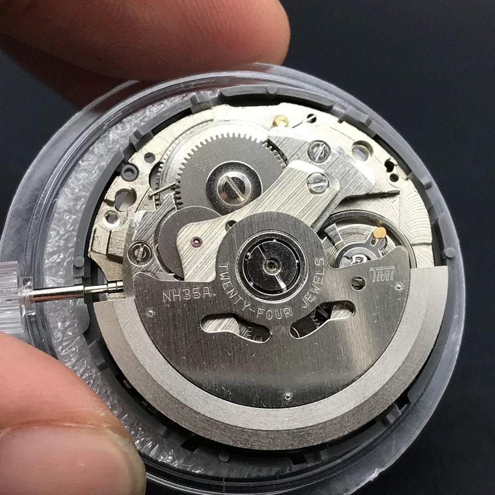 NH35A Mechanical Watch Movement with Black Date Wheel