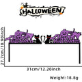 Halloween Door & Window Corner Sticker Decorations – Bats, Pumpkins & Spider Web Non-Woven Frame Decor – 10 Styles