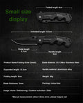 Portable Stainless Steel Folding Knife High Hardness EDC Kit Outdoor Mini Multi-Purpose Fruit Camping Survival Defensive Knife