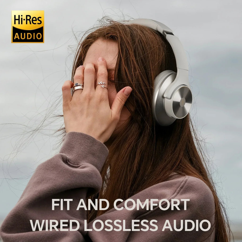 OneOdio A10 Hybrid ANC Wireless Bluetooth Headphones, 50-Hour Playtime