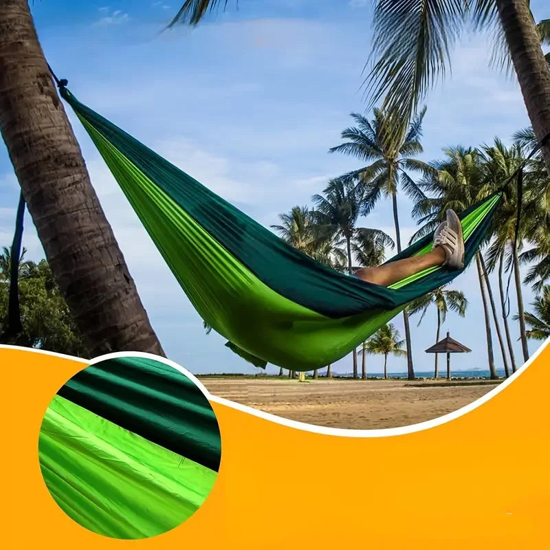 Hammock for Camping Hammocks Gear for The Outdoors Backpacking Survival or Travel Portable Lightweight Parachute Nylon