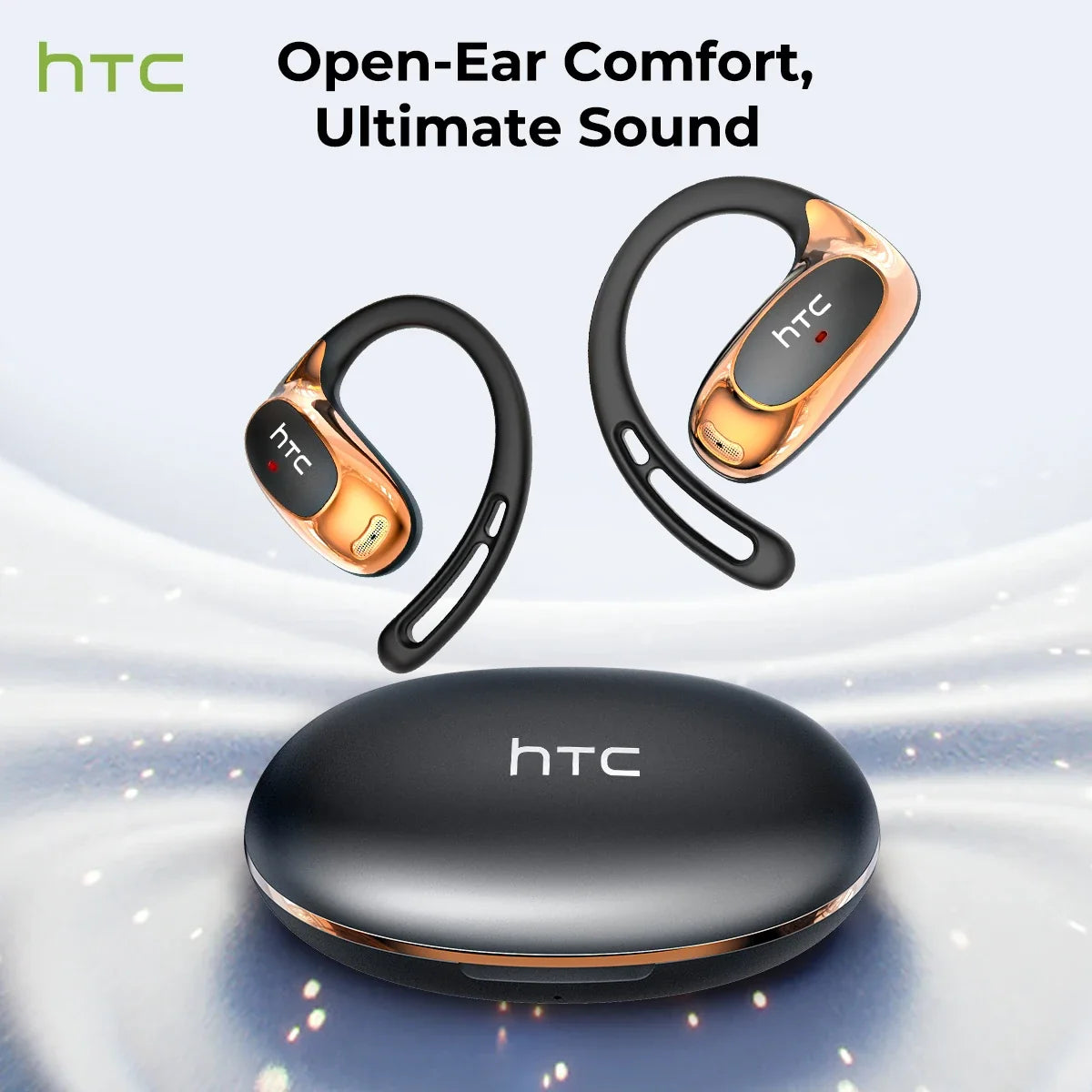 HTC NE35 Wireless Bluetooth Earphone AI Language Translation OWS Low Latency Earbuds Earhook Sports Music Headphone With Mic