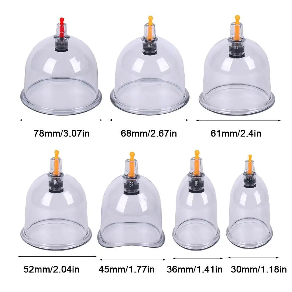 Cupping Relaxation Multiple Sizes of Vacuum Cups Massage Cupping Strengthening Meridian Health Care Equipment - Thickened Single
