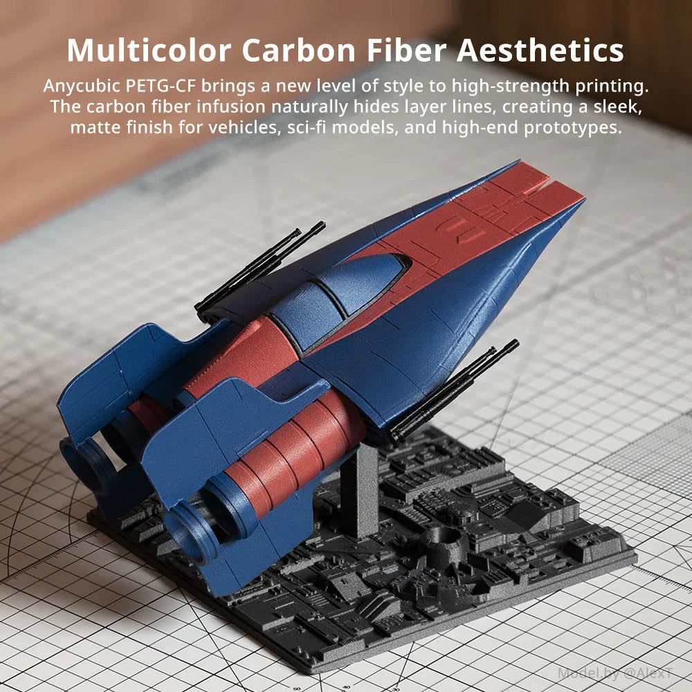 ANYCUBIC PETG-CF Carbon Fiber 3D Printer Filament