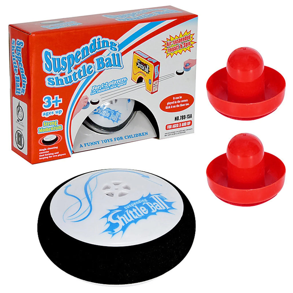 Air Hockey Hover Puck with 2 Pusher Paddles Air Hockey Board Game Tabletop Hockey Hover Puck for Sports Game Party Decor Gift