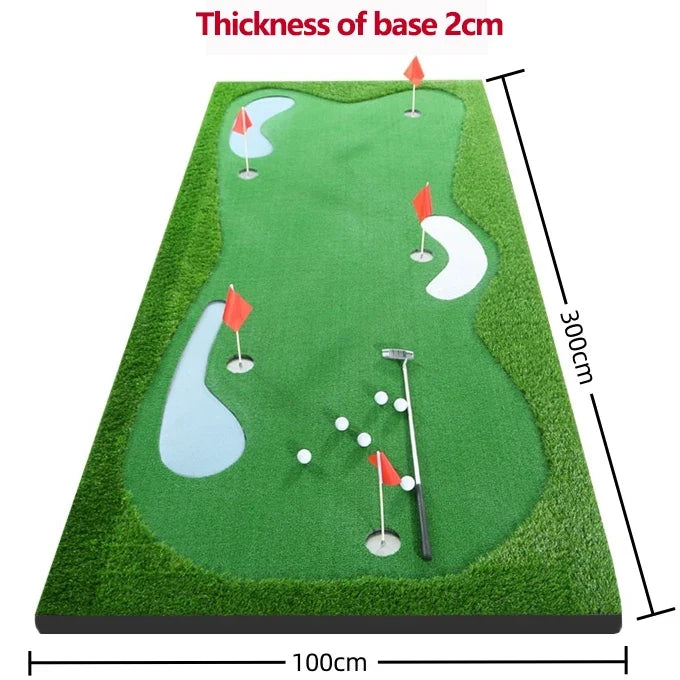 Indoor & Outdoor Golf Green Putting Practice Home Office Putting Simulation Simulation Course Practice Grass Carpet